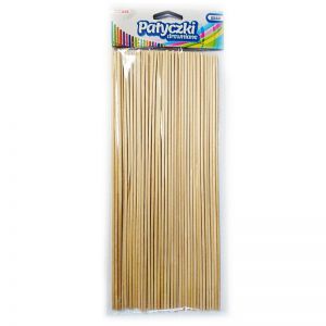 Patyki szaszłykowe Brewis naturalne 25cm, 50szt